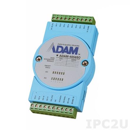 ADAM-4056SO-B Модуль вывода, 12 каналов дискретного вывода с индикацией, Modbus RTU/ASCII