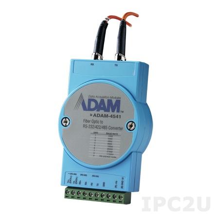 ADAM-4541-C Конвертер RS-232/422/485 в многомодовое оптоволокно (820 нм, разъем ST, до 2.5 км), 10-30VDC-in