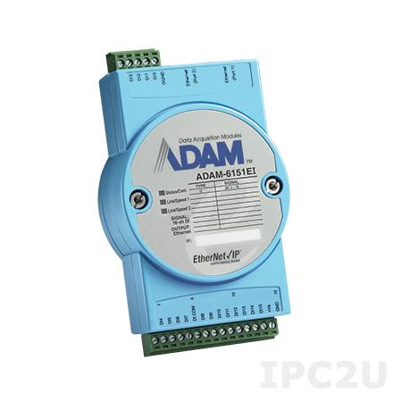ADAM-6151EI-AE Модуль ввода, 16 каналов дискретного ввода, EtherNet/IP