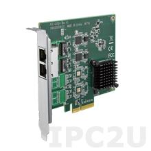 PCE-GIGE2-00A1 Cетевая карта, 2 порта 10/100/1000, PCI Express x4