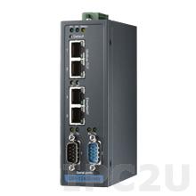 EKI-1242IEIMS-A Шлюз Modbus RTU/TCP Master в EtherNet/IP Adapter, 2xRS-232/422/485, 4xLAN, 12...48В DC, -40...+75C