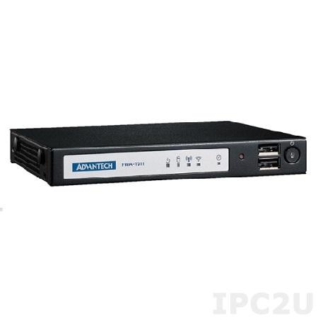 FWA-T011-4CA1S Компактный сервер сетевой безопасности, Intel Celeron N4200 1.1 ГГц, 1x204-pin DIMM DDR3 1600/1866 МГц до 8 Гб,HDMI, 4xGbE LAN, 1xM.2 (2230,3042,2280), 1xMini SIM, 2xUSB 2.0, питание 100-240 В DC, 36 Вт