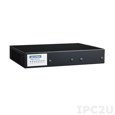 FWA-1012VC-8CA1S Компактный сервер сетевой безопасности, Intel Atom C3758 2.2 ГГц, 2x288-pin DIMM DDR4 до 64 Гб ECC, 6xGbE LAN, 1x2.5&quot; SATA, 1xM.2 3042, 1xM.2 3042/2260/2280, 1xFull Size Mini-PCIe, 2xUSB 3.0, питание 100-240 В DC, 60 Вт