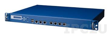 FWA-2320-01E Сервер сетевой безопасности, Intel Atom C2558 2.4ГГц, DDR3/DDR3L 1600МГц UDIMM, 4+2xGbE/2x bypass, источник питания 100Вт AC