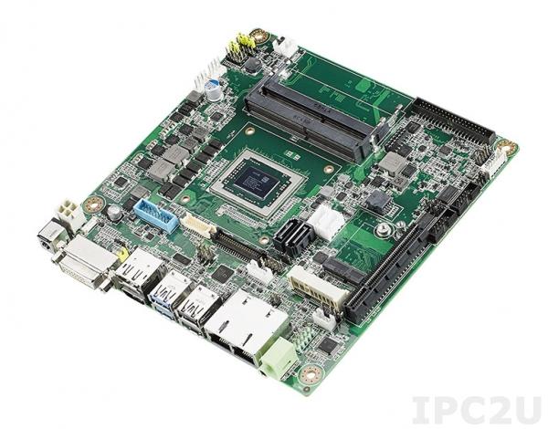 AIMB-276G2-01A1E Процессорная плата Mini-ITX Intel Pentium/Celeron/Core i3/i5/i7/8th Gen, LGA1151, eDP/LVDS/2xDP++/HDMI, Intel Q370, 2x260-pin DDR4 SO-DIMM, 2xCOM, 10xUSB, 3xSATAIII, 2xGbe LAN, 1xPClex16, 2xM.2