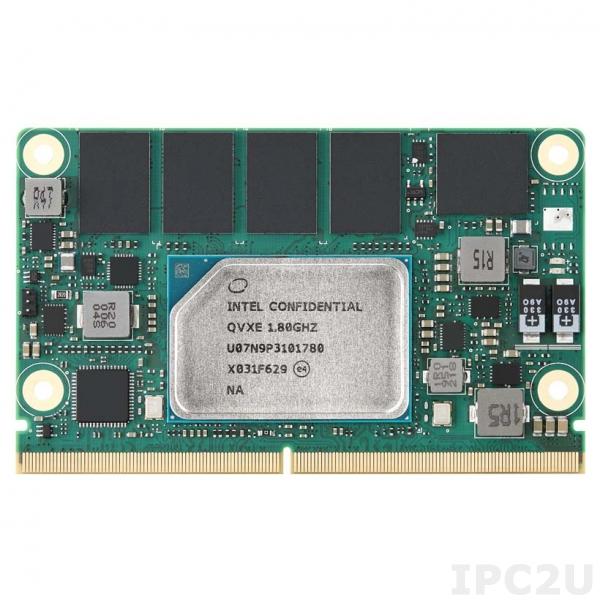SOM-2532CNBC-S2A1 Процессорная плата SMARC на базе Intel Pentium N6415 1.2ГГц, 8Гб LPDDR4, 32Гб eMMC, LVDS, HDMI, DP++, 2xGbE LAN, 4xCOM, 1xUSB 3.0, 2xUSB 3.2, 6xUSB 2.0, 4xPCIe x1, HD Audio, 0..+60C