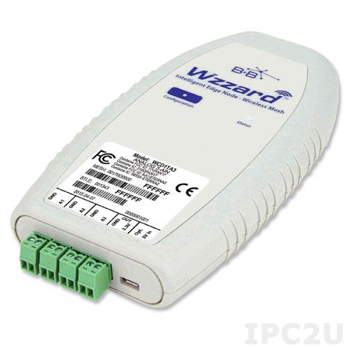 WCD1TTJ Беспроводной модуль ввода-вывода, 2 канала аналогового ввода с термопары типа J, 1 канал дискретного вывода, SmartMesh 802.15.4e, Bluetooth, встроенная антенна
