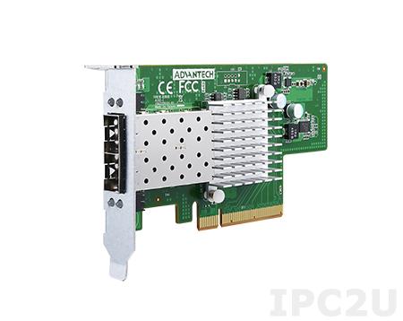 PCIE-2220NP-00A1E Сетевой адаптер 10GbE Ethernet, 2 порта SFP+, контроллер Intel 82599ES, PCI Express x8 gen. 2, низкопрофильный