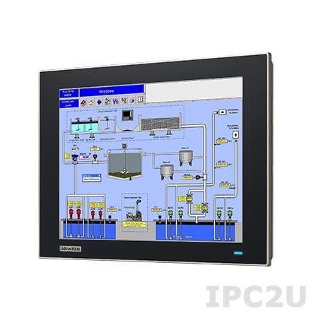 FPM-7121T-R3AE Промышленный 12.1&quot; TFT LCD монитор с IP65 по передней панели из магниево сплава, XGA 1024x768, резистивный сенсорный антибликовый экран из закаленного стекла (RS-232 & USB), VGA, DP, питание 24В DC (клеммная колодка)