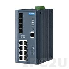 EKI-7712G-2FV-AE Удлинитель Ethernet 100/1000Base-T по протоколу VDSL2, 8GE + 2G SFP + 2 VDSL2