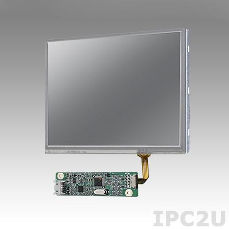 IDK-1105R-50VGA1E 5.7&quot; LCD 640 x 480 Open Frame дисплей LED, 500нит, резистивный сенсорный экран (USB), LVDS