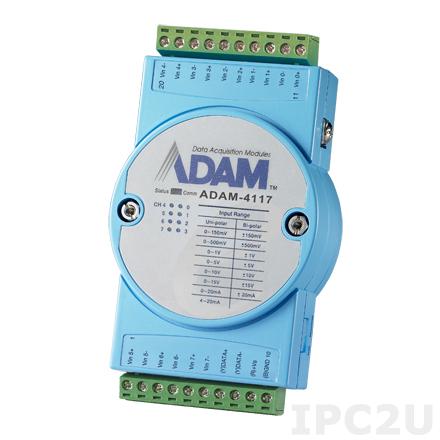 ADAM-4117-B Модуль ввода, 8 каналов аналогового ввода, Modbus RTU/ASCII