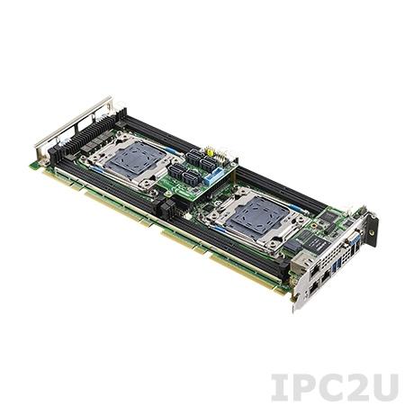 PCE-9228G2-00A1E Процессорная плата PICMG 1.3, 2xLGA2011 соккета для Intel Xeon E5-2600v3 серии, Intel C612, DDR4/SATA3.0/USB3.0/Dual GbE
