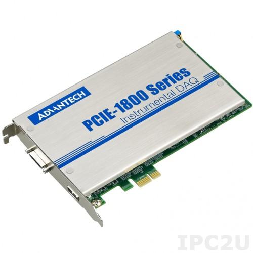 PCIE-1840-AE Плата ввода PCI Express, 4SE AI, +/-0.1V, +/-0.2V, +/-0.5V, +/-1 V, +/-2 V, +/-5 V, +/-10 V