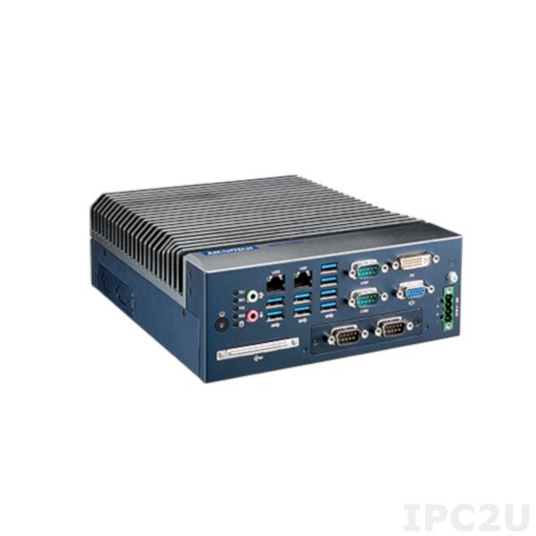 MIC-7500B-U8A1E Безвентиляторный компактный компьютер с Intel Core i7-6820EQ 2.8ГГц, DDR4, VGA/DVI, 2xGB LAN, 4xCOM, 8xUSB 3.0, 2xMini-PCIe, 1 x 2.5&quot; HDD, RAID, CFast, mSATA, GPIO, Audio, 9...36В DC, -20...60C