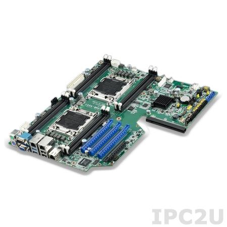ASMB-922-00A1E Серверная процесорная плата ATX, LGA2011, чипсет С602J Intel Xeon E5-2600(v2), до 128Гб DDR3 DIMM, VGA, 2xGbE LAN, 2xRS-232, 2xUSB 3.0, 2xUSB 2.0, 6xSATA III, 2xPS/2, 3xPCIe x16, 1xPCIe x8, Audio, питание 12 В DC