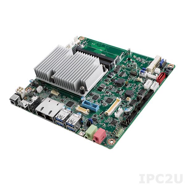 AIMB-232G2-U3A1E Процессорная плата Mini-ITX, Intel Core i3-6100U 2.3ГГц, DDR4 SO-DIMM, DP++, HDMI, LVDS, 2xGbe LAN, 2xSATA, 1x mSATA, 6xUSB 3.0, 2xUSB 2.0, 2xMini-PCIe