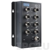 EKI-9508G-PL-AE Неуправляемый коммутатор Ethernet, 8 портов M12 PoE, питание 24/48В DC, EN50155